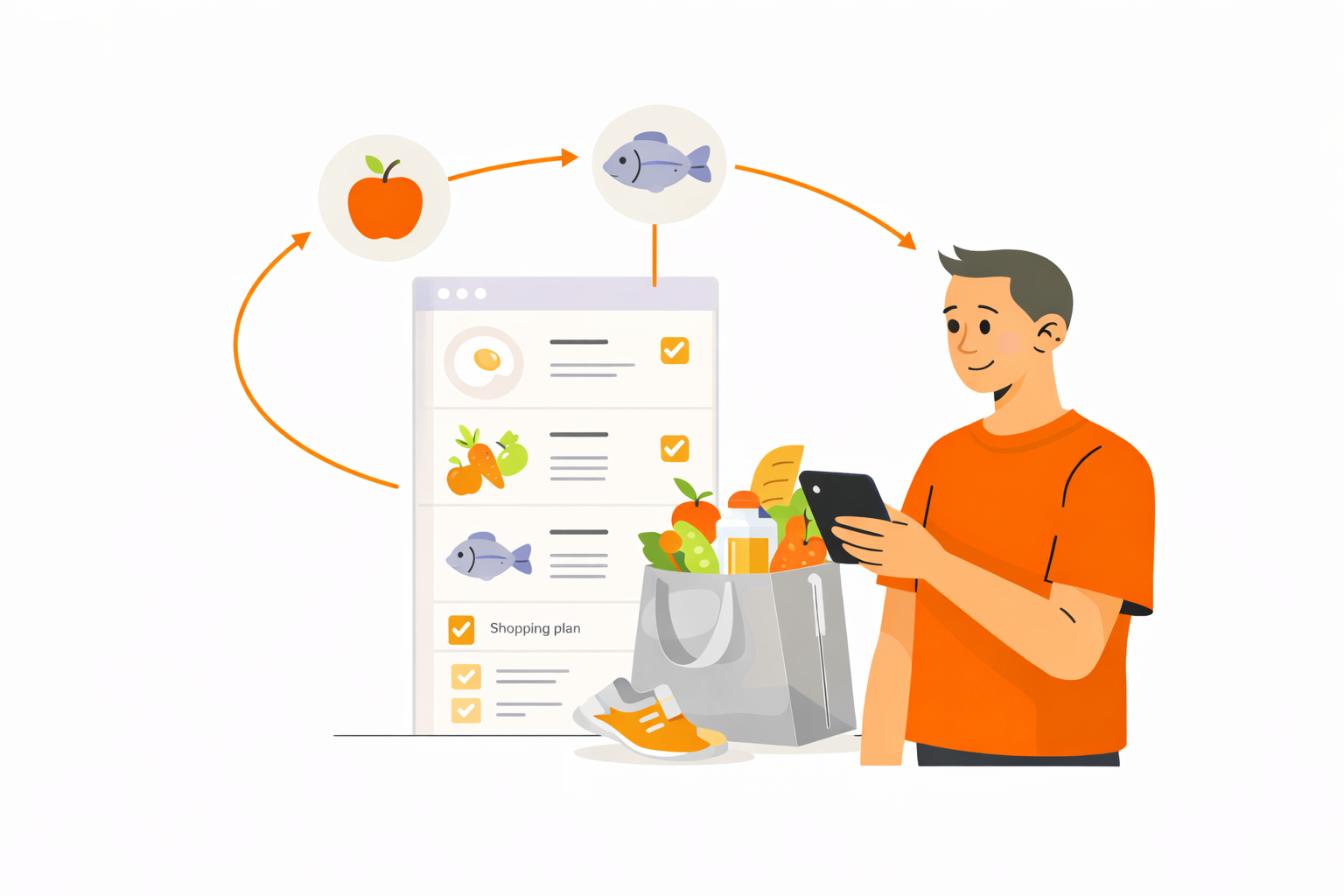 Smart meal planning and shopping lists